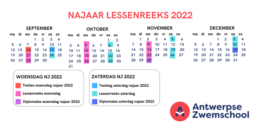 Najaar 2022 kalender